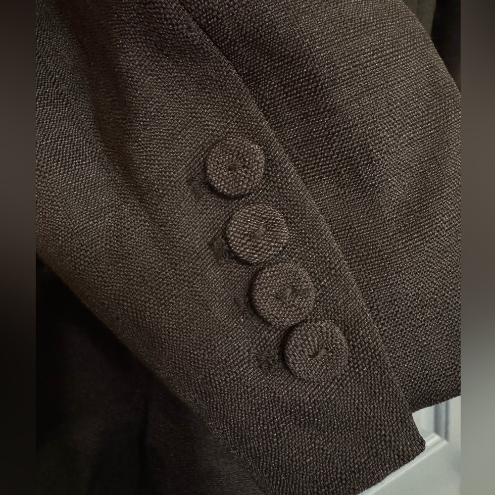 H&M Tailored Brown Blazer Single Button Workwear Minimalist Size 10 - Picture 6 of 7